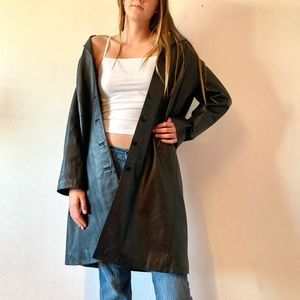 90s soft genuine leather jacket